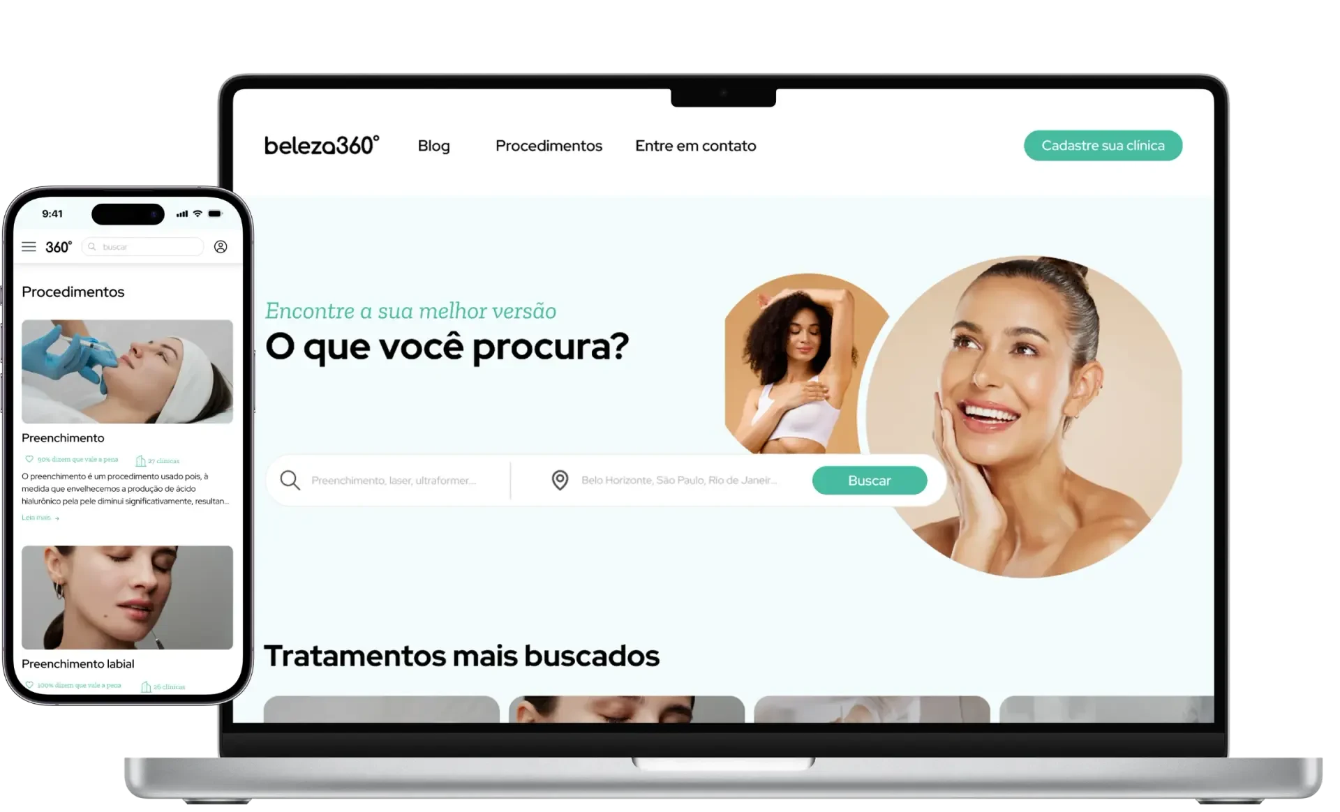 Destaque do projeto Beleza360